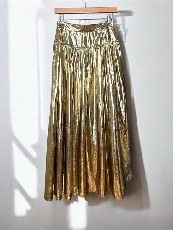Vintage Dresses & Skirts - vintage lamé skirt